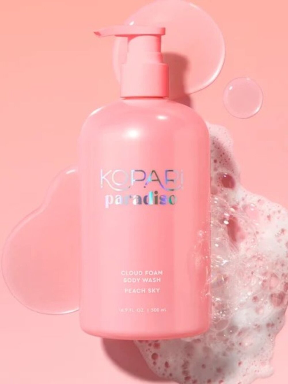 Kopari Paradiso Cloud Foam Body Wash in Peach Sky 16.9 oz